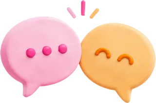 Two characters talking